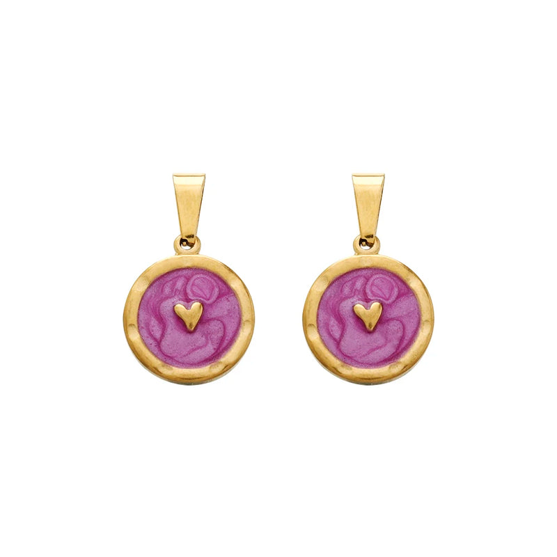2pcs Stainless Steel Small Pendants Charms for DIY Jewelry Making