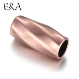 2pcs Stainless Steel Tube Beads 8mm Slider Charms DIY Men Leather Cord Bracelet