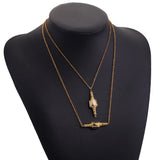 2pcs Vintage Stainless Steel Necklace Pendants DIY Jewelry Accessory