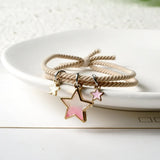Star Moon Magnetic Couple Bracelet Set Rope Chain Friendship Jewelry