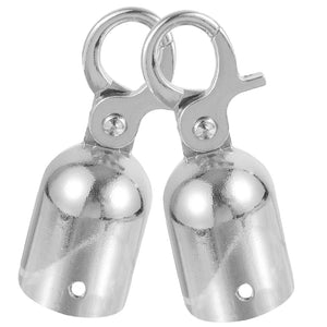 2pcs Stainless Steel Rope End Stoppers Snap Hook Decking Rope Fittings