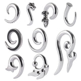 2pcs Surgical Steel Ear Weights Gauges Stretched Ear Expander Tunnel