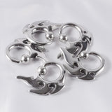 2pcs Surgical Steel Ear Weights Gauges Stretched Ear Expander Tunnel