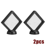 2pcs Floating Display Case Stand Holder for Coins and Jewelry