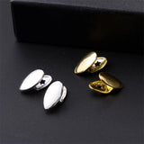 2pcs Teeth Caps Grillz Top Bottom Charm Grills Men Women Jewelry Gift