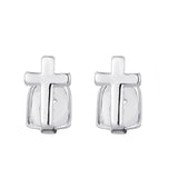 2pcs Cross CZ Micro Pave Teeth Caps Grillz Men Women Jewelry
