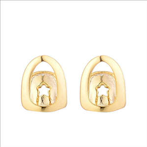 Teeth Grillz With Star CZ Caps Micro Pave Top & Bottom Charm Grills