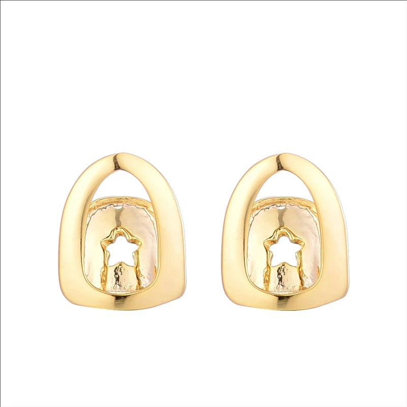 Teeth Grillz With Star CZ Caps Micro Pave Top & Bottom Charm Grills