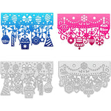 2pcs Themed Edge Border Metal Cutting Dies with Balloon Candle