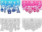 2pcs Themed Edge Border Metal Cutting Dies with Balloon Candle