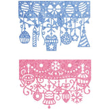 2pcs Themed Edge Border Metal Cutting Dies with Balloon Candle