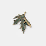 2pcs Maple Leaf Charms Pendants for DIY Necklace Making 54x44mm