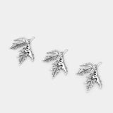 2pcs Maple Leaf Charms Pendants for DIY Necklace Making 54x44mm