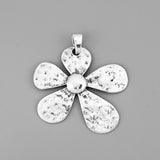 2pcs Tibetan Silver Sun Flower Charms Pendants DIY Necklace Jewelry