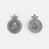2pcs Tibetan Silver Large Ganesha Elephant Buddha Charms Pendant DIY Jewelry