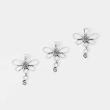 2pcs Tibetan Silver Dragonfly Pendant For Necklace Making 53x50mm