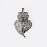 2pcs Tibetan Silver Viana Heart Charms Pendants DIY Jewelry Making