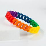 2pcs Twisted Silicone Chain Bracelets Party Supplies Jewelry Accessories