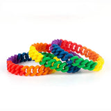 2pcs Twisted Silicone Chain Bracelets Party Supplies Jewelry Accessories