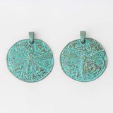 2pcs Dragonfly Charms Pendants Large Round Boho Necklace