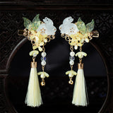 Vintage Rabbit Fringe Hair Clips Hanfu Accessories
