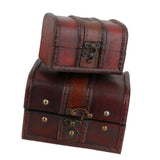 Vintage Jewelry Chest Wooden Box Organizer for Necklaces and Rings