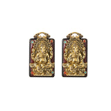 2pcs Vintage Religion Ganesha Charms Antique Metal Copper Buddha Charms Pendants