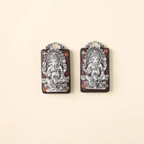 2pcs Vintage Religion Ganesha Charms Antique Metal Copper Buddha Charms Pendants