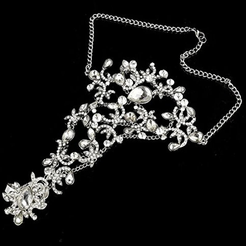 Wedding Bridal Rhinestone Bracelet Women Jewelry Bride Wristband Gloves
