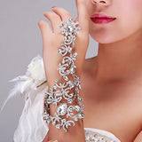 Wedding Bridal Rhinestone Bracelet Women Jewelry Bride Wristband Gloves