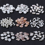 2pcs Natural Baroque Pearl Bead Charm Loose Beads