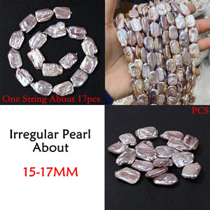 2pcs Natural Baroque Pearl Bead Charm Loose Beads