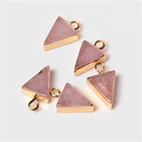 2pcs Colorful Crystal Druzy Stone Pendants DIY Jewelry Making