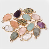 2pcs Colorful Crystal Druzy Stone Pendants DIY Jewelry Making