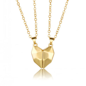 2pcs Magnetic Couple Bracelets Necklaces Heart Pendant Magnet Bracelet Necklace