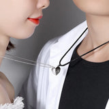 2pcs Magnetic Couple Bracelets Necklaces Heart Pendant Magnet Bracelet Necklace