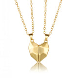 2pcs Magnetic Couple Bracelets Necklaces Heart Pendant Magnet Bracelet Necklace
