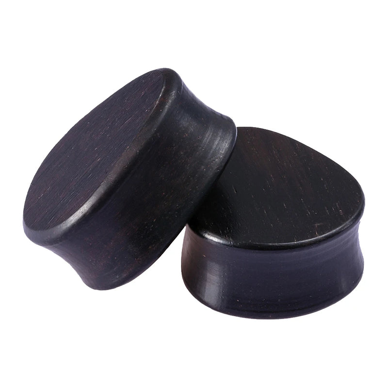 2pcs Wood Flesh Tunnels Pincher Ear Plugs Gauges Earrings