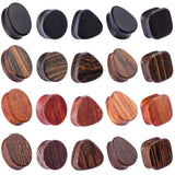 2pcs Wood Flesh Tunnels Pincher Ear Plugs Gauges Earrings