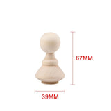 2pcs Wooden Doll DIY Natural Unfinished Wooden Nail Doll Painted Toys