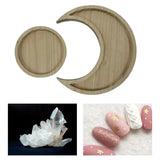 2pcs Wooden Tray Essential Oil Storage Tray Crystal Stones Holder