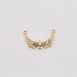 Zircon Copper Edging Charms Necklace - Jewelry Making Accessories