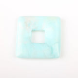2pcs Natural Stone Square Center Hole Pendant Star Jewelry Making DIY