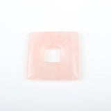 2pcs Natural Stone Square Center Hole Pendant Star Jewelry Making DIY