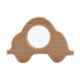 2pcs Elephant Unicorn Car Wooden Beads Chew Toy Baby Teether