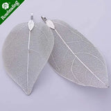 Electroplated Leaf Pendant, Filigree Leaf Charm for Jewelry Making