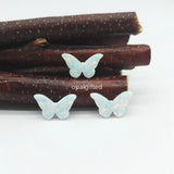 2pcs Synthetic Opal Butterfly Beads for Jewelry Making