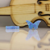2pcs Synthetic Opal Butterfly Beads for Jewelry Making