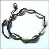 2pcs Knotted Mother of Pearl Shell Bracelets, Adjustable Size