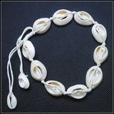 2pcs Knotted Mother of Pearl Shell Bracelets, Adjustable Size